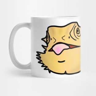 Bearded dragon tongue sticking out mlem Mug